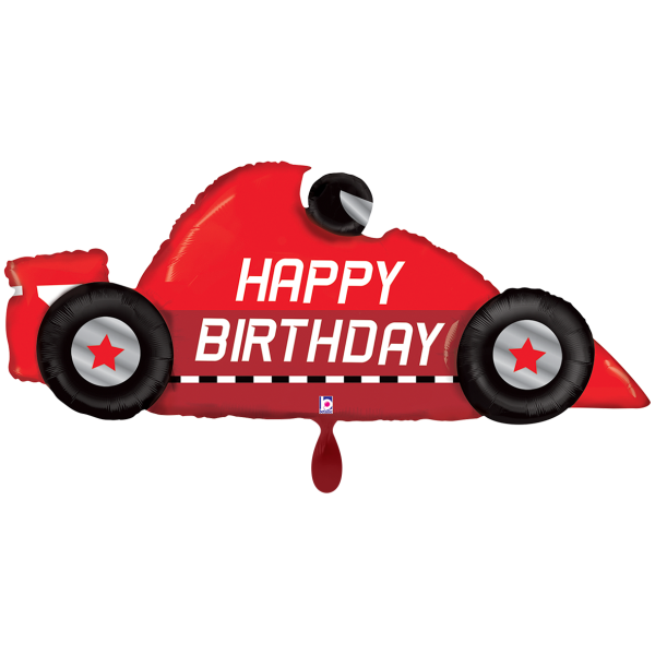 1 Balloon XXL - Race Car Birthday
