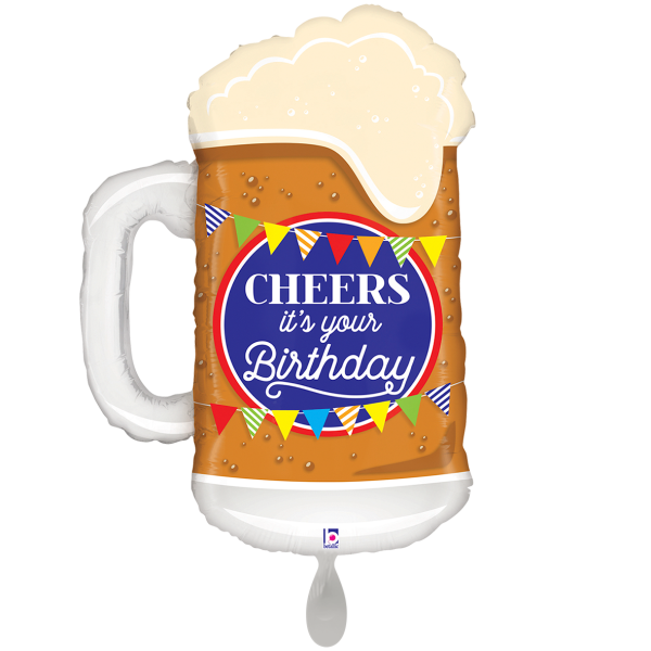 1 Balloon XXL - Cheers Birthday Beer