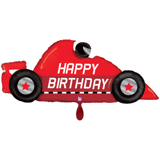 1 Balloon XXL - Race Car Birthday