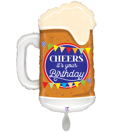 1 Balloon XXL - Cheers Birthday Beer