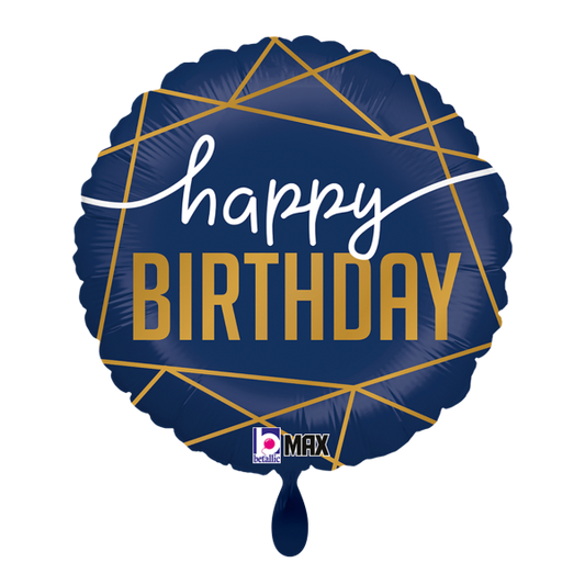 1 Balloon - Navy Birthday