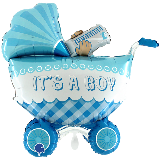 1 Balloon XXL - It's A Boy Buggy 3D